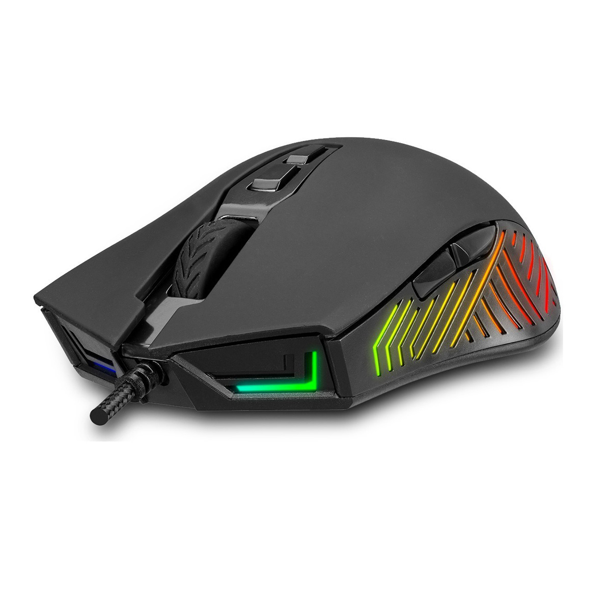 INCA Gaming Maus RGB/ 6400DPI/ 7Tasten/USB     1.80m schwarz retail Mäuse & Tastaturen