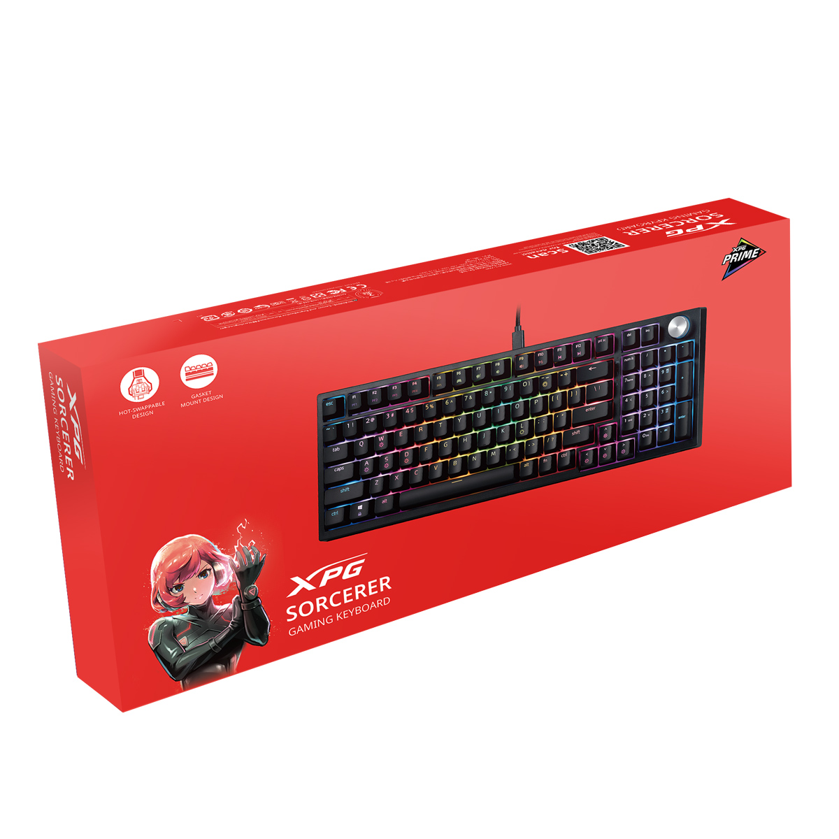 Gaming Tastatur XPG SORCERER             (US Layout) schwarz retail