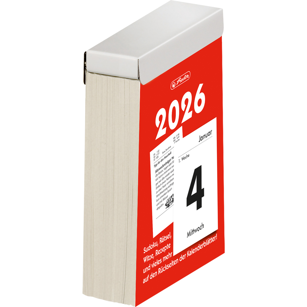 Herlitz Abreißkalender Gr.4 65x100 mm 2026 Kalender