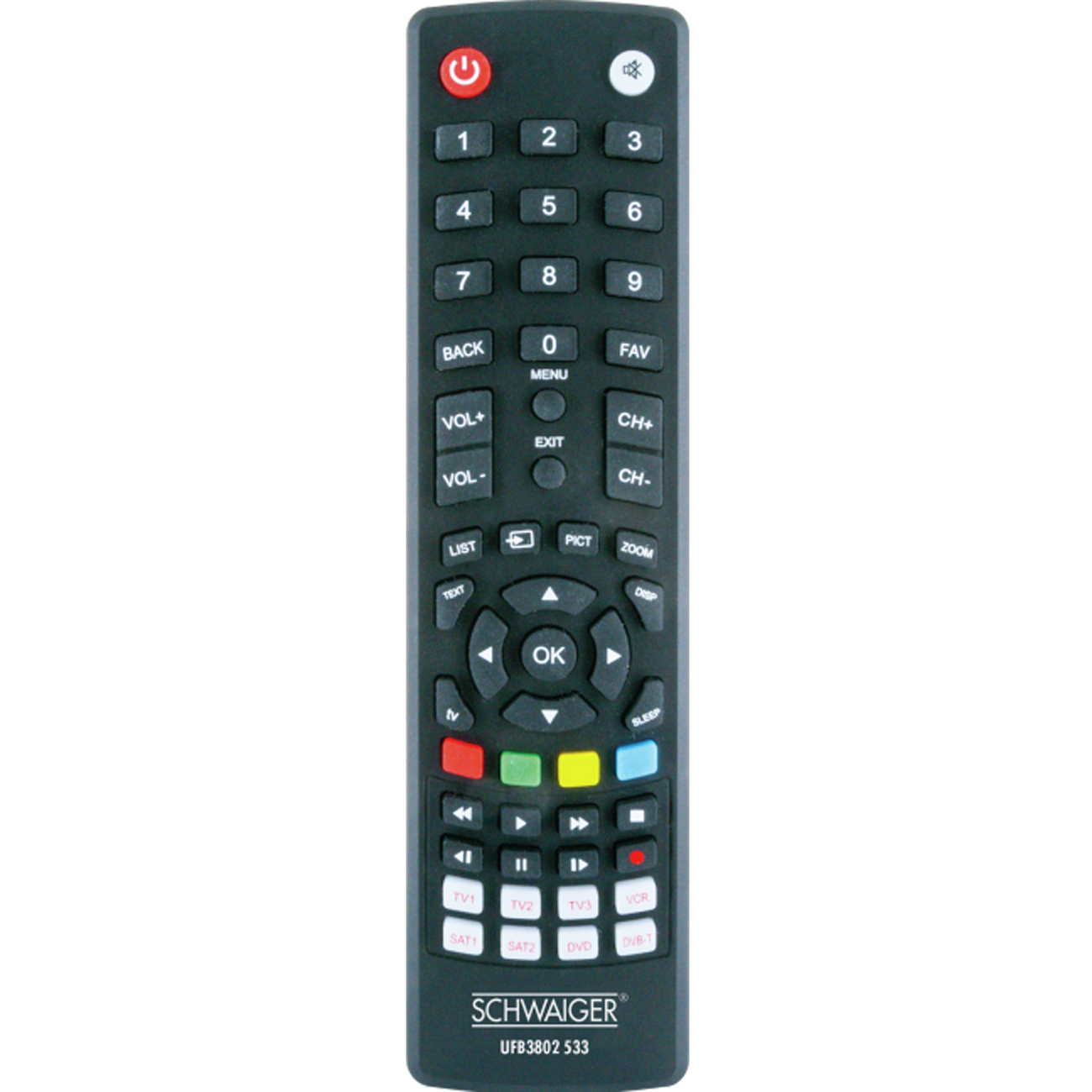 Schwaiger Universalfernbedienung 8 in 1 vorprogrammiert Scw.