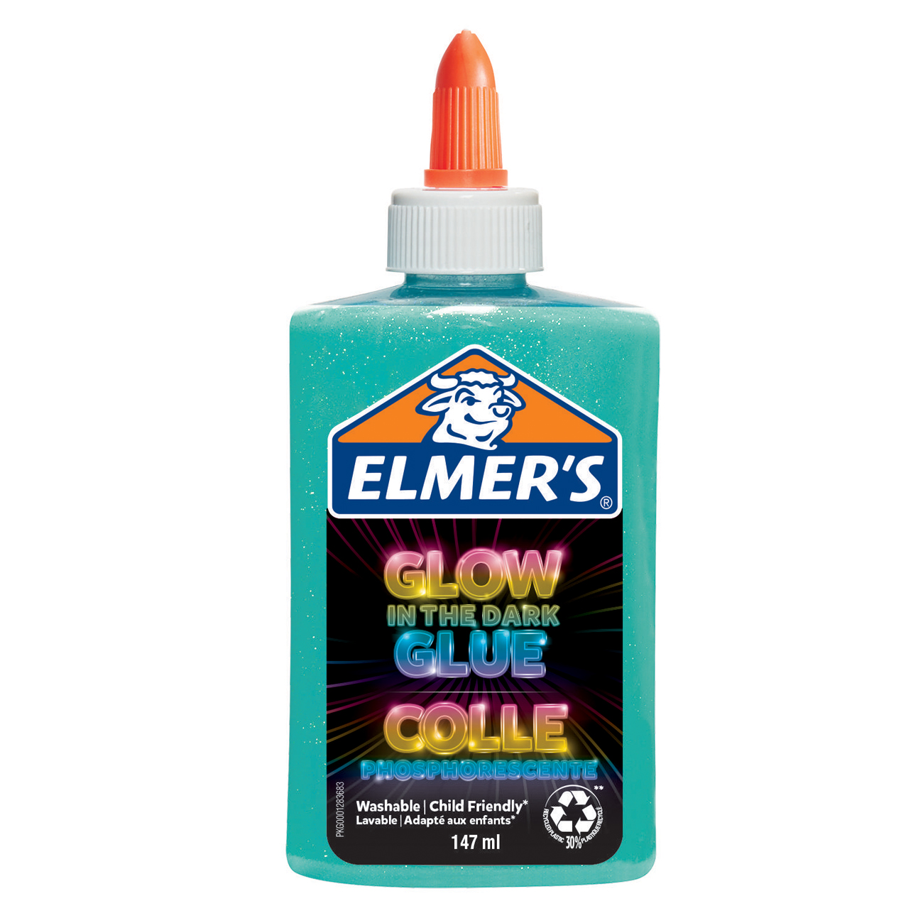 Elmers Glow-In-The-Dark Bastelkleber Blau 147ml-Flasche Zeichnen,Malen,Basteln