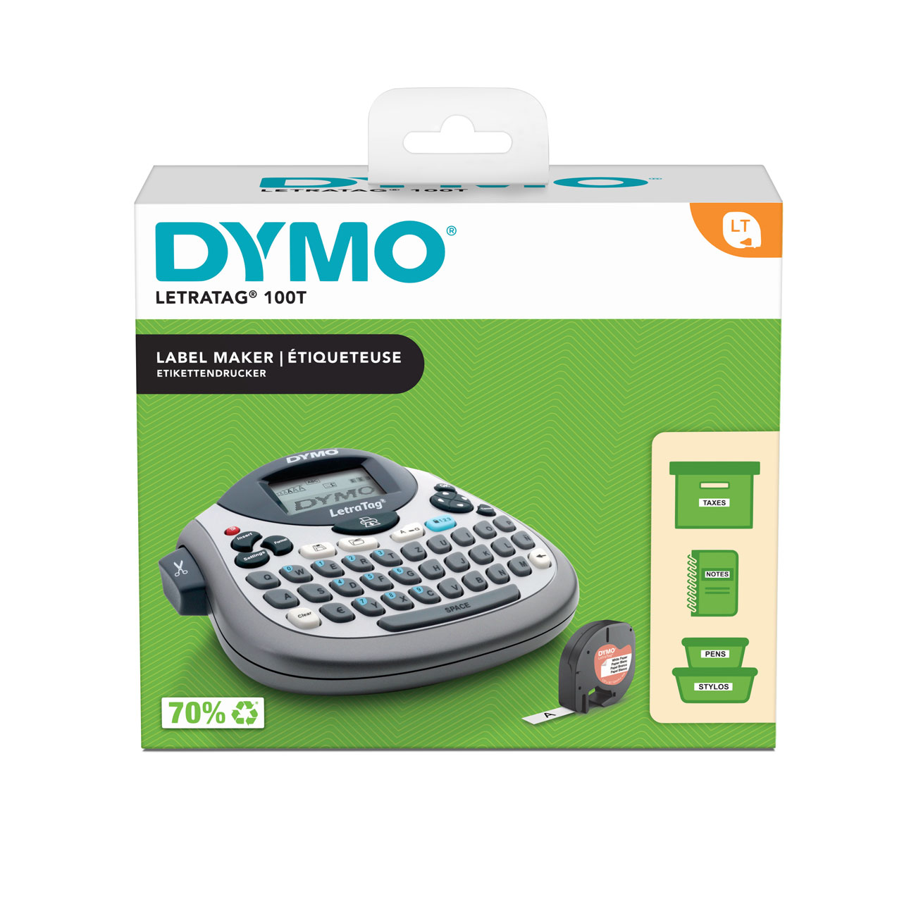DYMO LetraTag LT-100T Tischgerät QWERTY-Tastatur Etikettendrucker