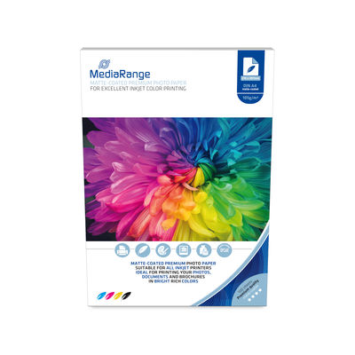 MediaRange Fotopapier matt f. Tintenstrahldr. 105g 100 Blatt