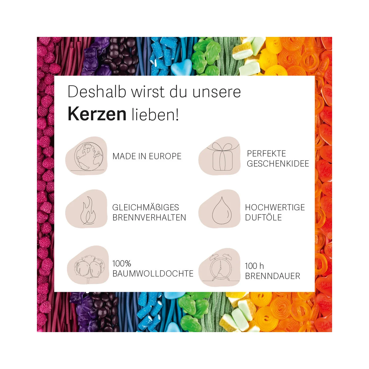 Haribo Duftkerze Happy Berry - 510g