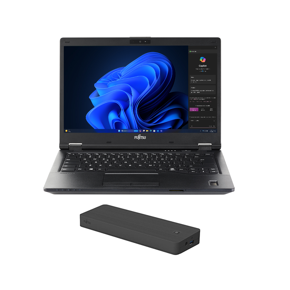 Fujitsu Lifebook E548 14 i5-8350U/8GB/256GBSSD/FHD + Dock W11P