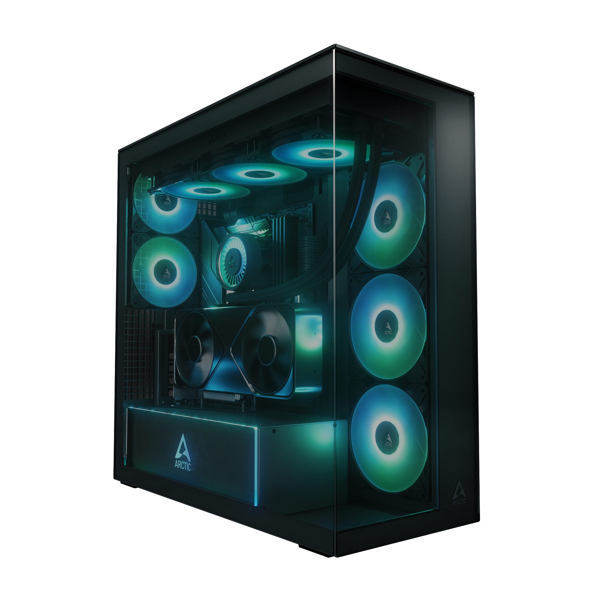 ARCTIC Geh Xtender Black with GPU vertical mount Gehäuse