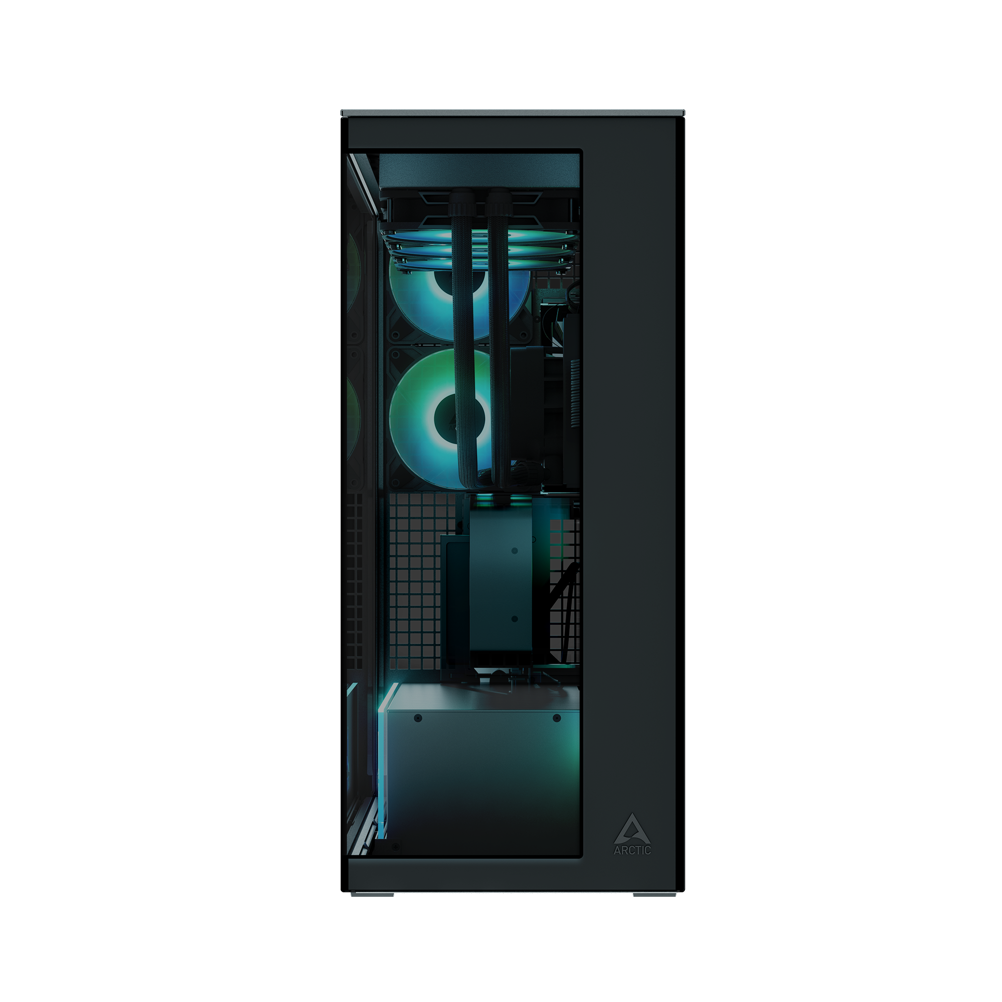 ARCTIC Geh Xtender Black with GPU vertical mount