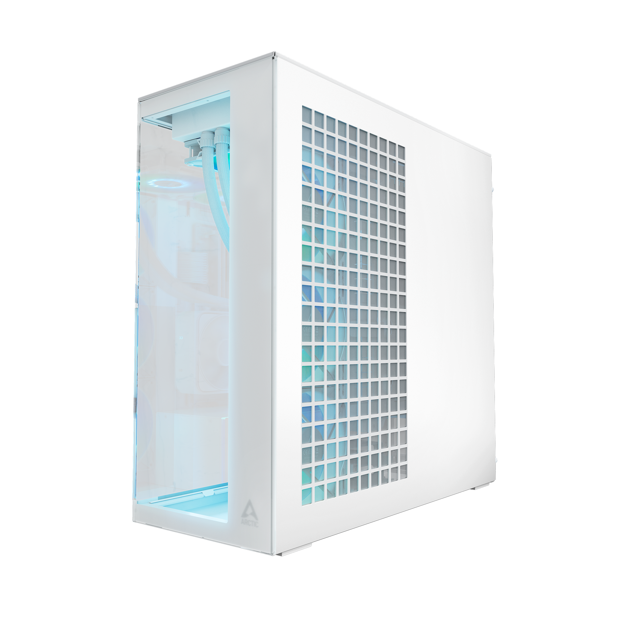 ARCTIC Geh Xtender White with GPU vertical mount Gehäuse