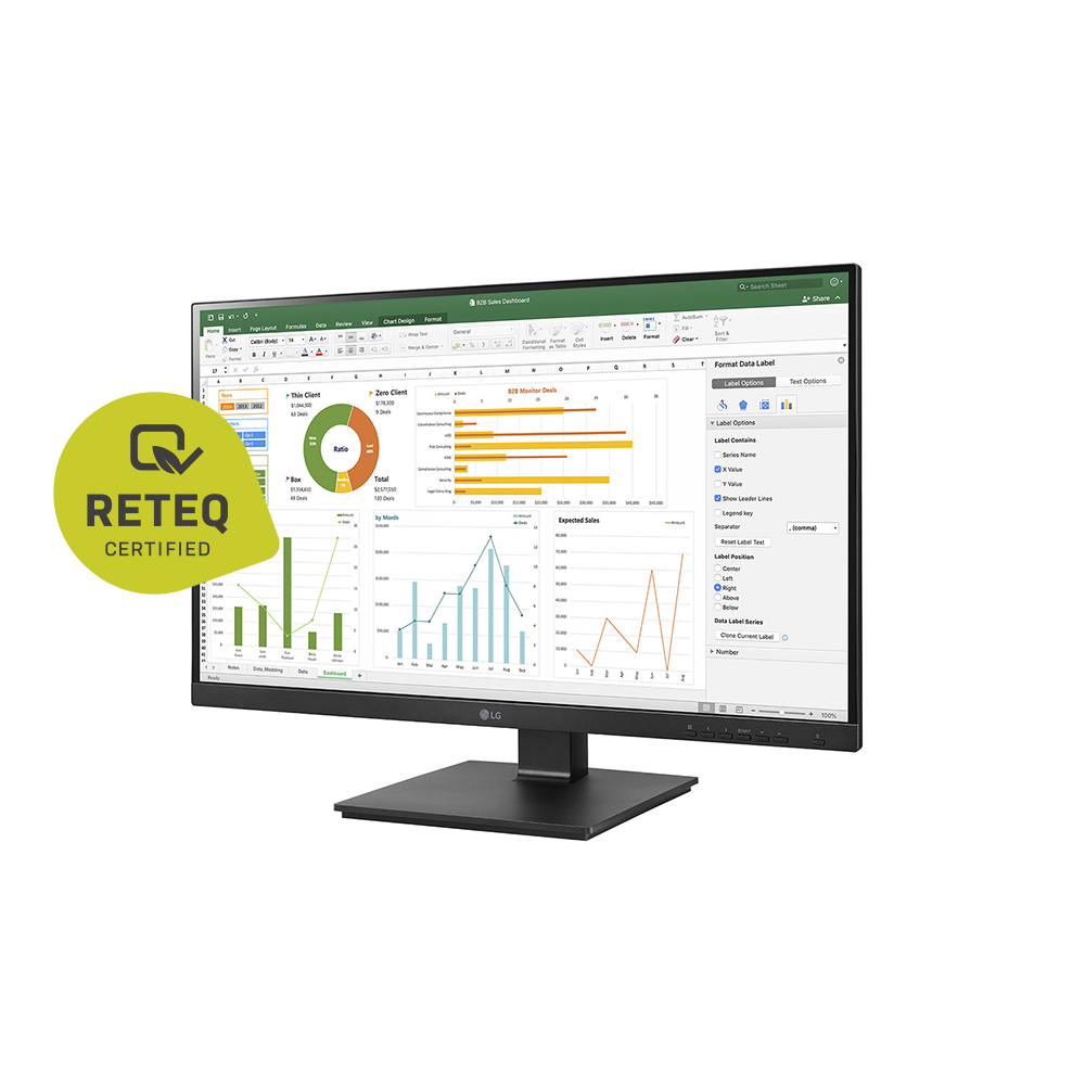 LG 27BN65Q-B 27 16:9 IPS LCD DP/HDMI Monitor (Refurbished) TFT-Monitore