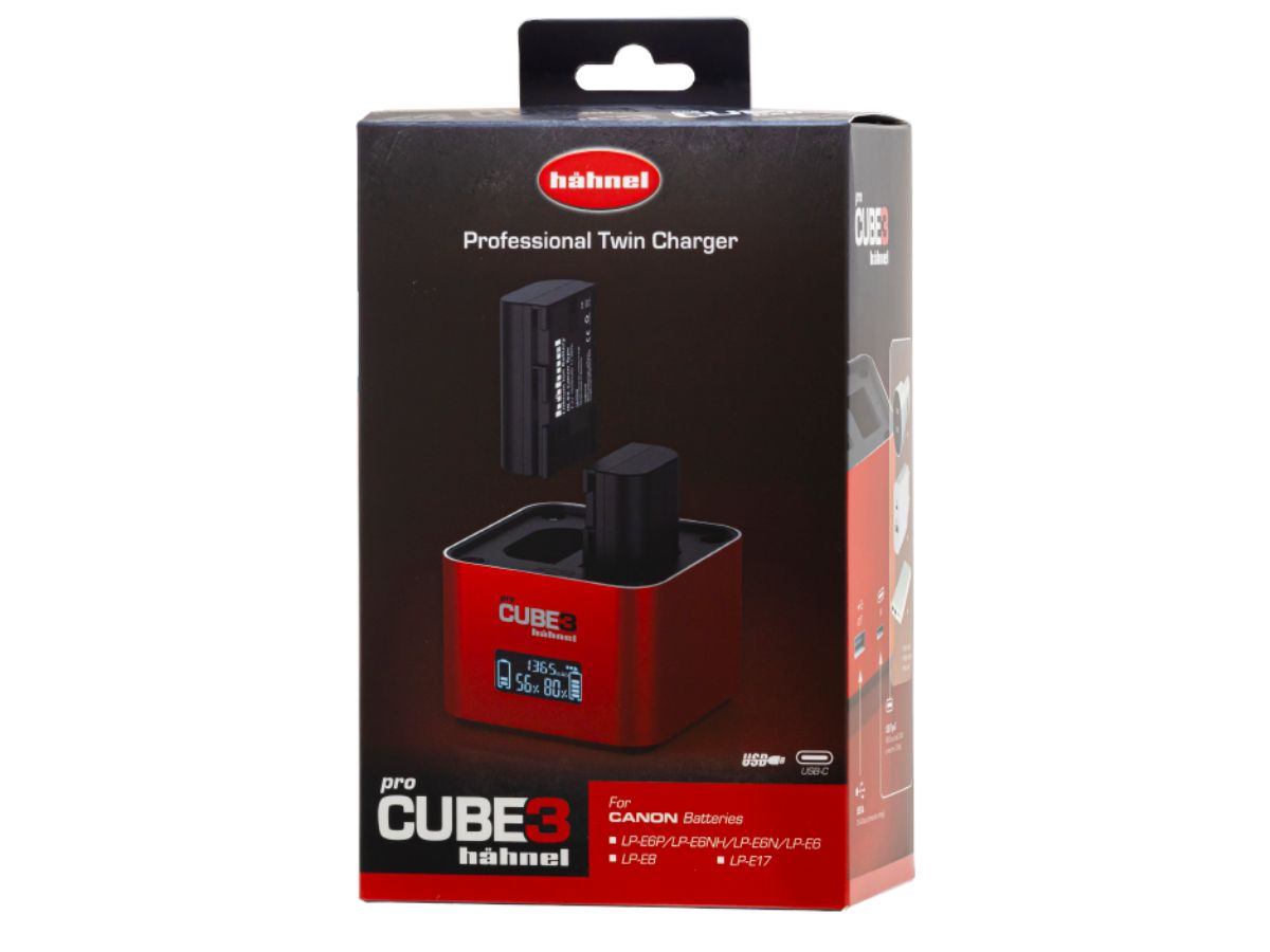 Hähnel Doppelladegerät Pro Cube 3 - Canon mit LCD-Display retail