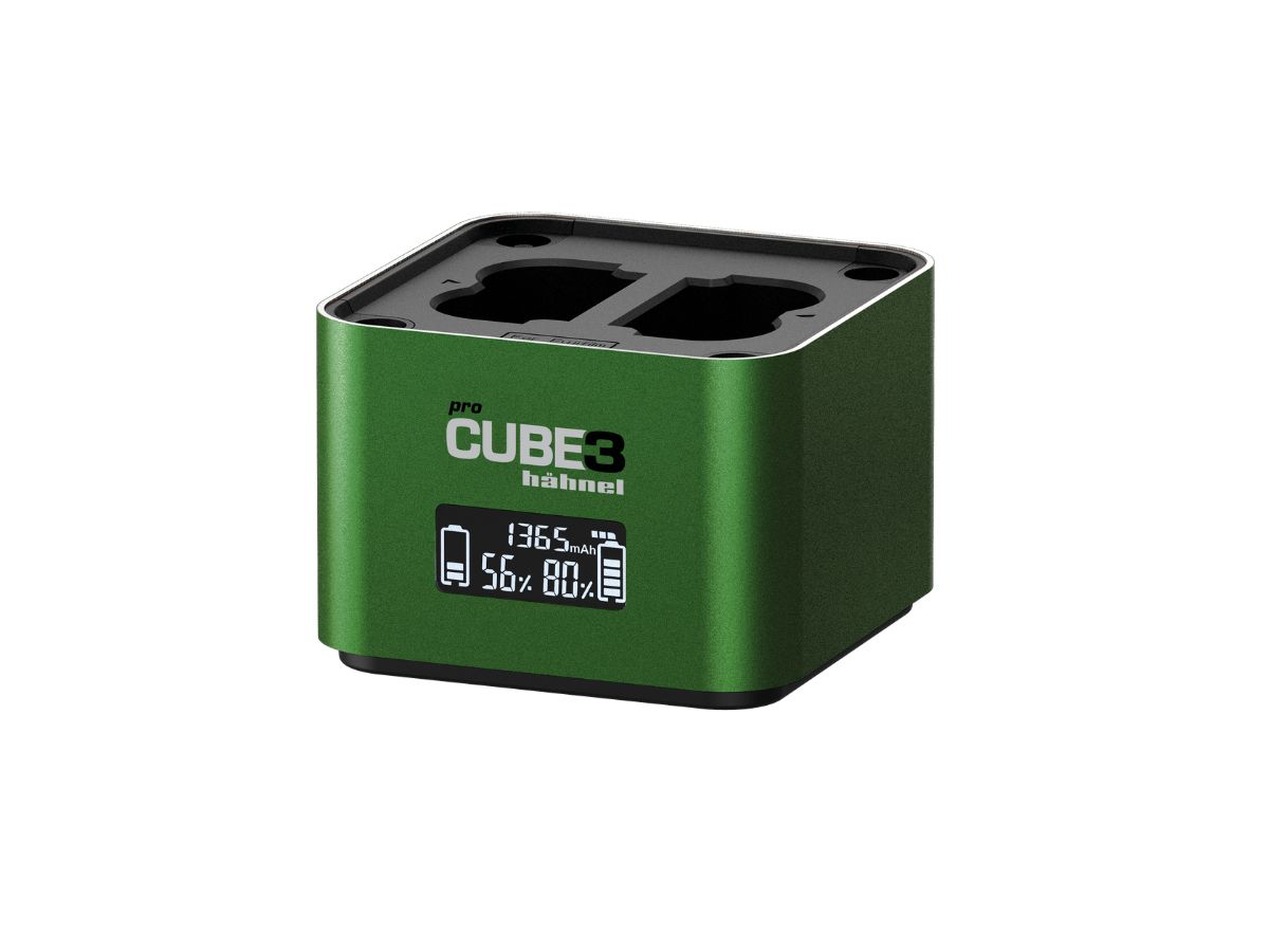 Hähnel Doppelladegerät Pro Cube 3 - Fujifilm mit LCD-Display retail