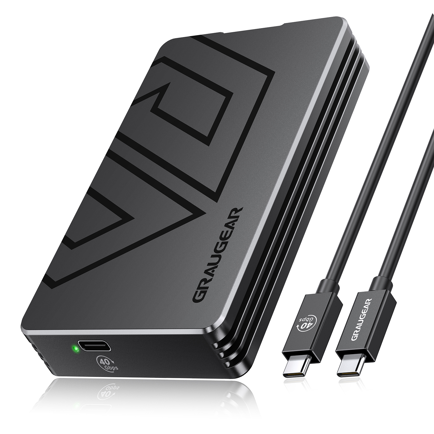 GRAUGEAR externes M.2-SSD-Gehäuse mit PCIe 4.0  USB-C