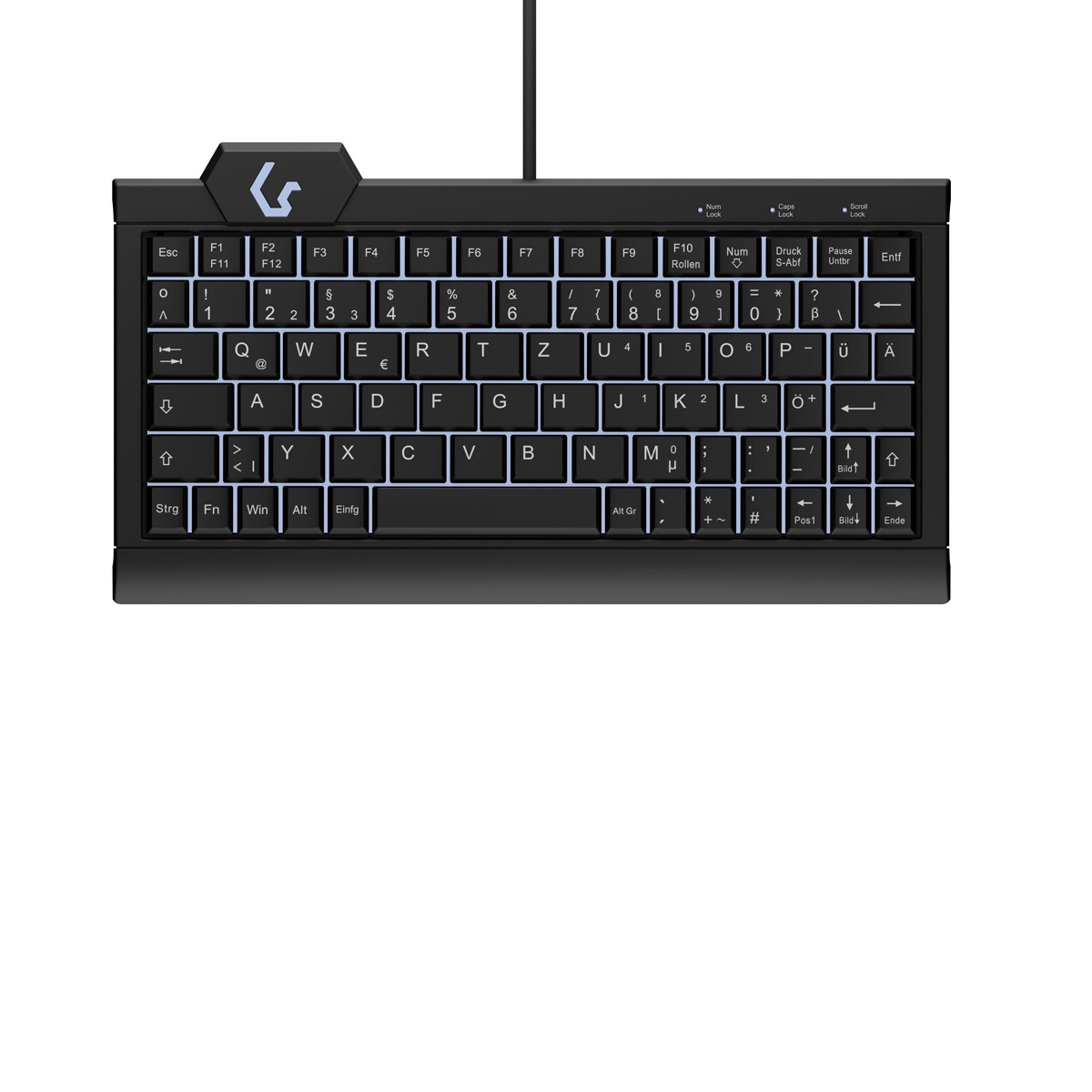 KeySonic Super Mini-TAS, Backlight, BK, KSK-3010ELC (UK)
