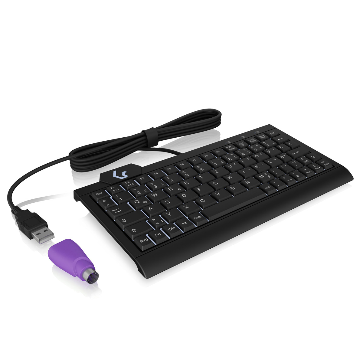 KeySonic Super Mini-TAS, Backlight, BK, KSK-3010ELC (UK)