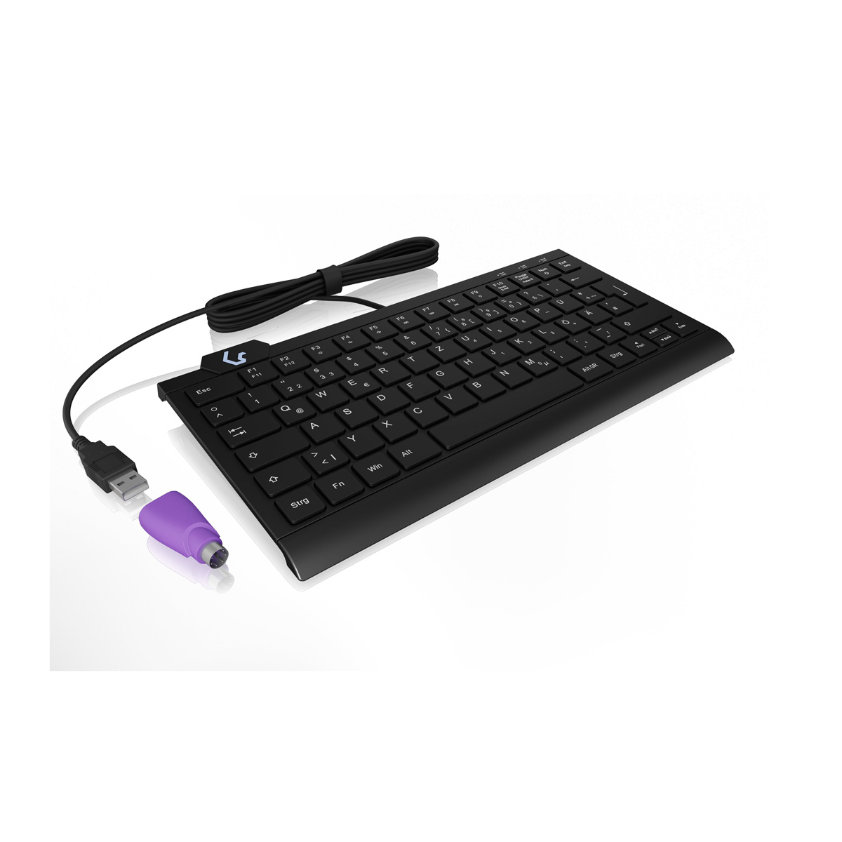 KeySonic Mini-TAS mit Nummernblock, BK, KSK-5010ELC (UK) Mäuse & Tastaturen