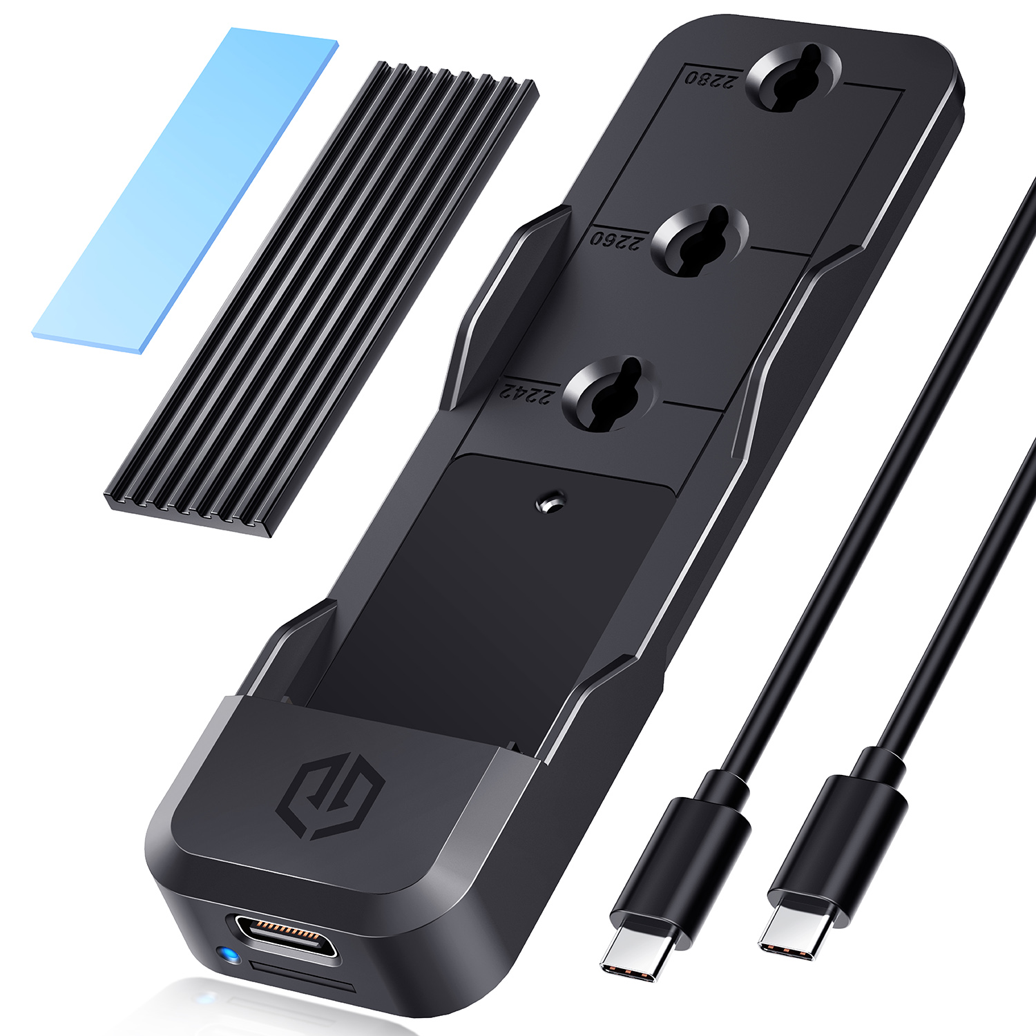GRAUGEAR Docking Station für M.2 SSD NVMe/NGFF, Werkzeugfrei