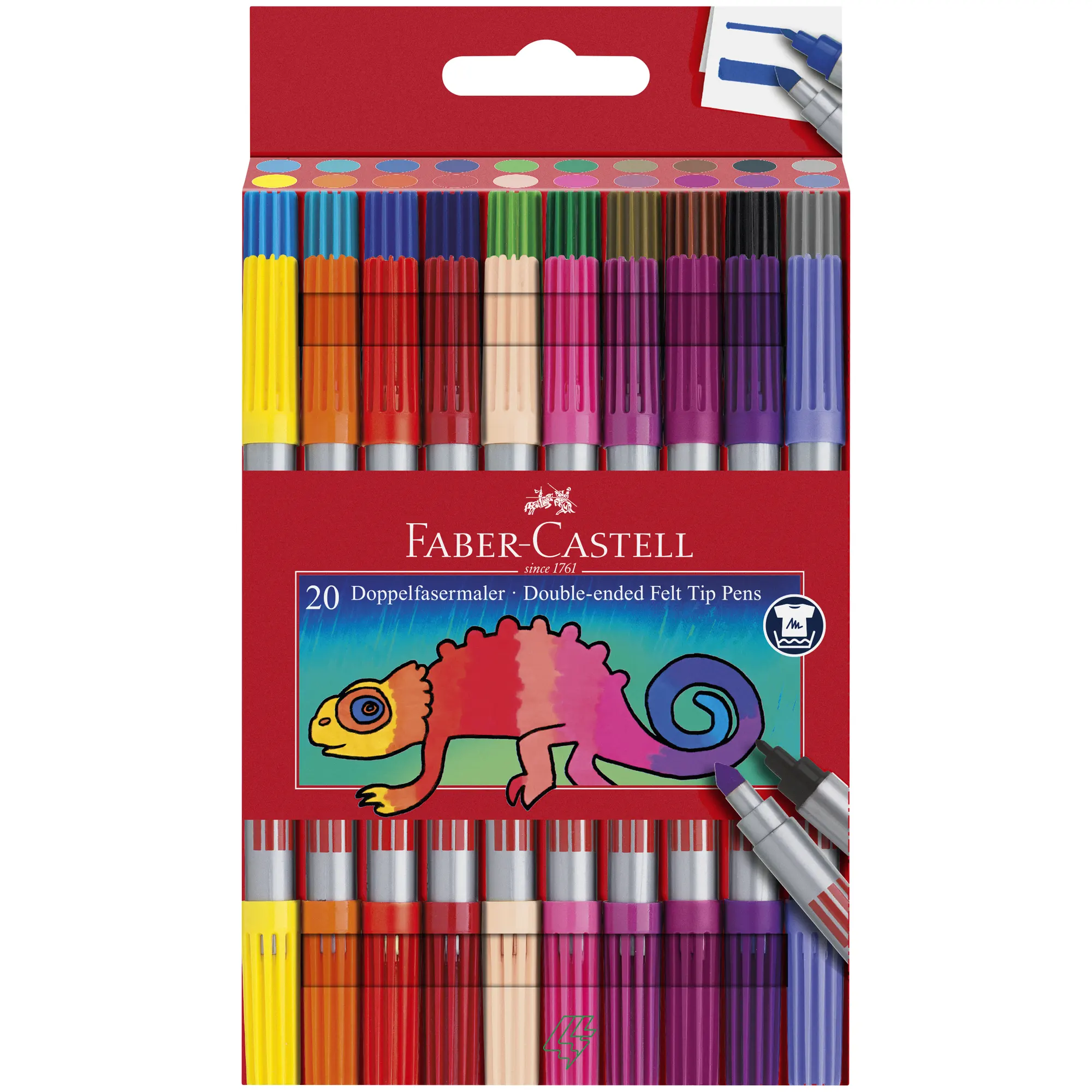FABER-CASTELL Doppelfasermaler 20er Etui