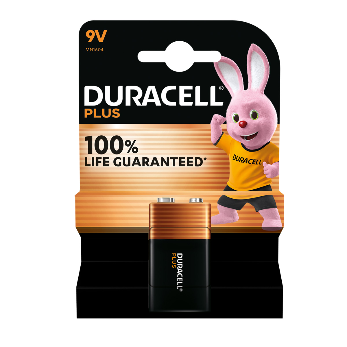 Duracell Batterie Plus NEW -9V (MN1604/6LR61) 1St.