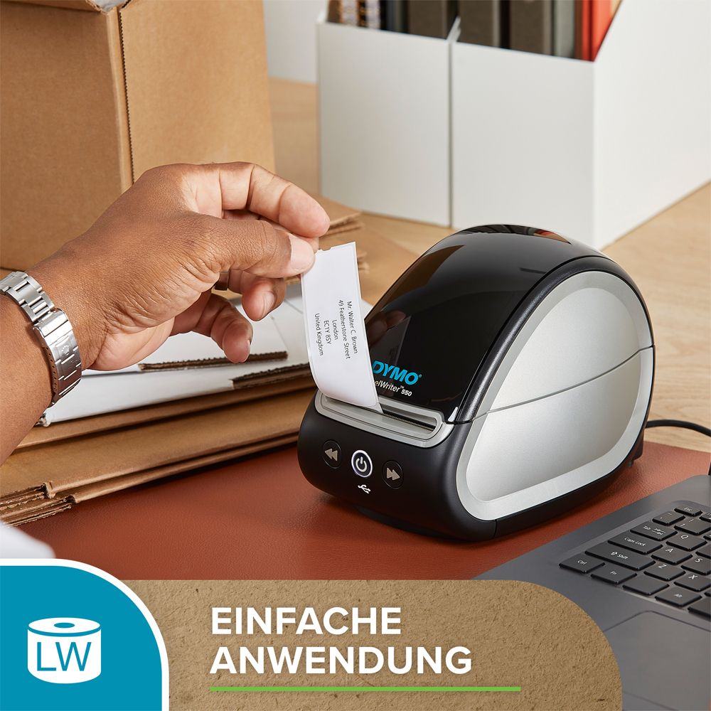 DYMO LW-Rücksendeetiketten Vorteilspack 25x54mm 24Rl 500Stk Etiketten