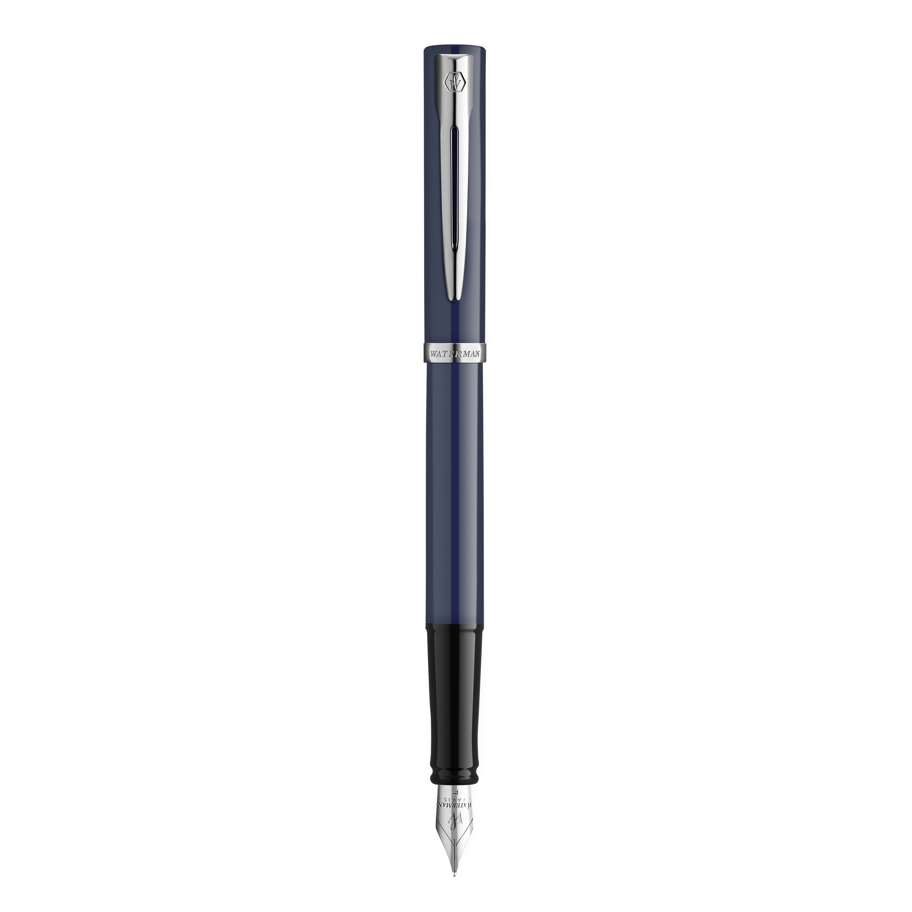 WATERMAN Füllfederhalter IMPRESSION blauer Lack CT F Blau Geschenkbox
