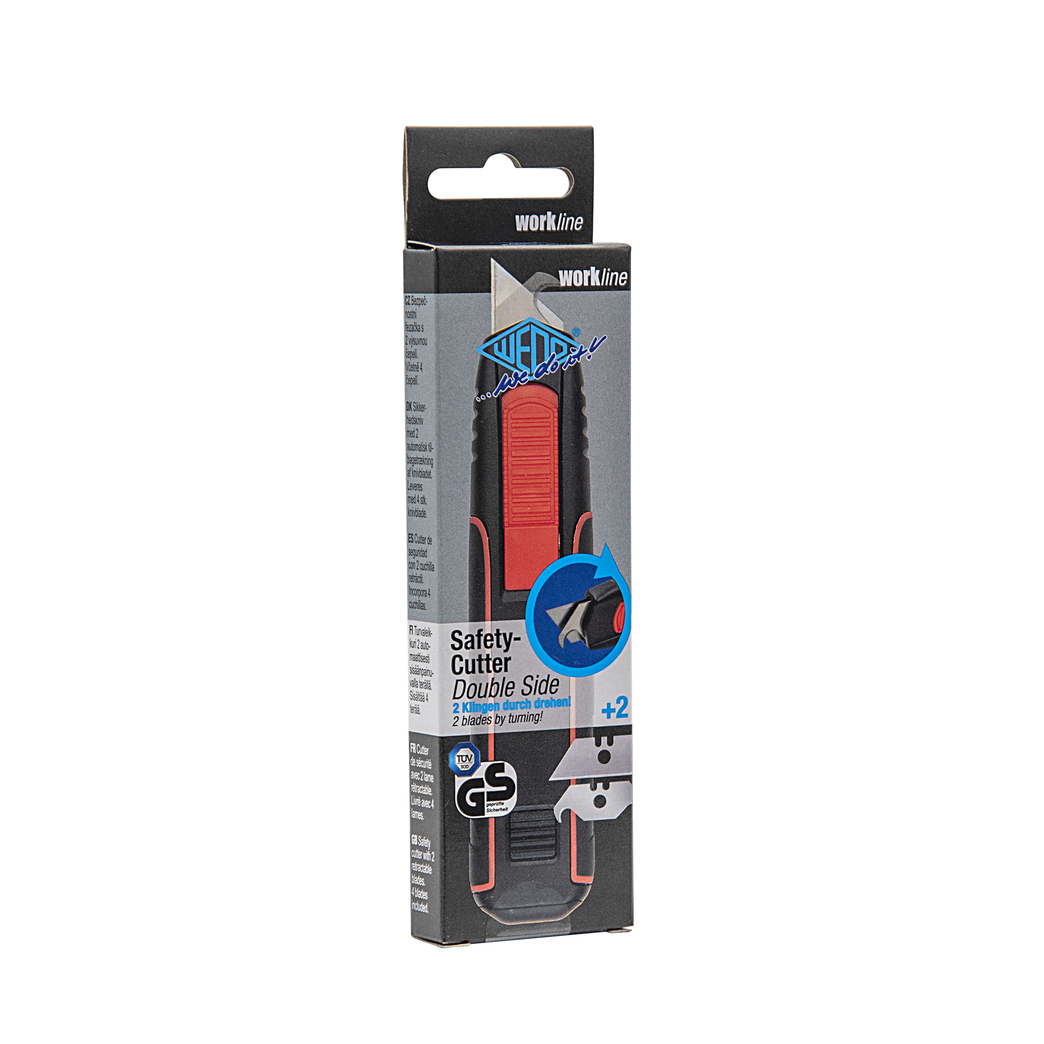 WEDO Cutter Safety DOUBLE SIDE with 2 blades each sw Werkzeug