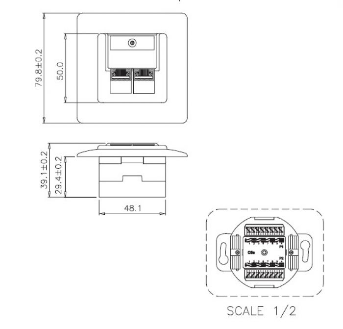 Equip 125723 Steckdose RJ-45 Weiß
