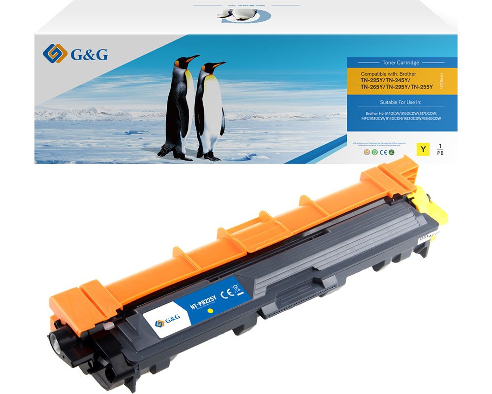 G&G Toner kompatibel mit Brother TN-241Y/242Y/245Y/246Y Toner Brother