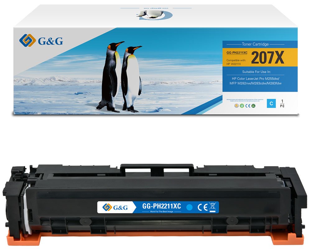 G&G XL-Toner kompatibel mit HP 207X/ W2211X (Mit Chip)