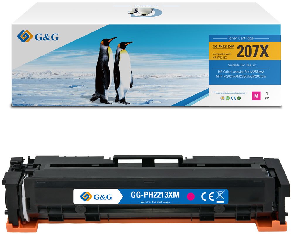 G&G XL-Toner kompatibel mit HP 207X/ W2213X (Mit Chip)
