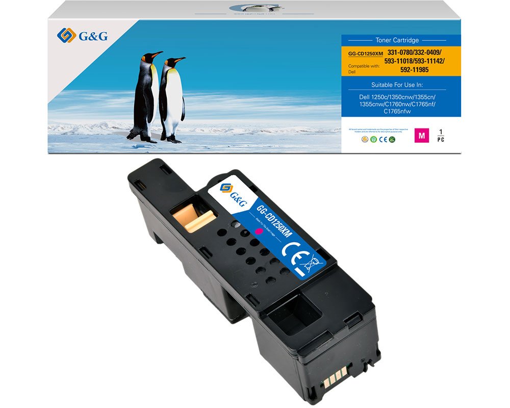 G&G Toner kompatibel mit Dell 593-11142/ 4DV2W Magenta Druckerzubehör