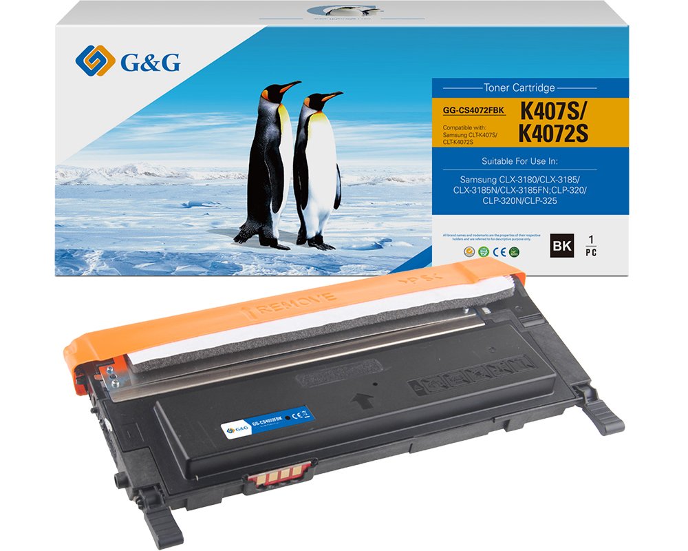 G&G Toner kompatibel mit Samsung CLT-K4072S/ HP SU128A Toner HP