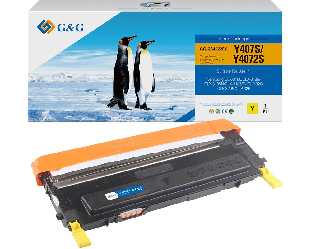 G&G Toner kompatibel mit Samsung CLT-Y4072S/ HP SU472A Toner HP