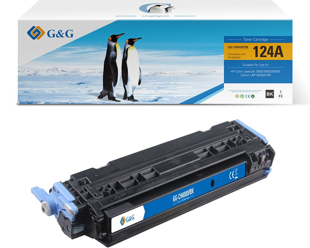G&G Toner kompatibel mit HP 124A/ Q6000A/ Canon 707BK