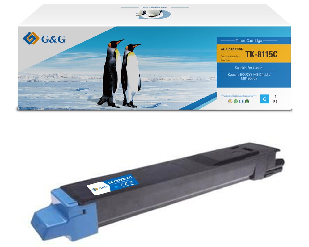 G&G Toner kompatibel mit Kyocera TK-8115C/ 1T02P3CNL0