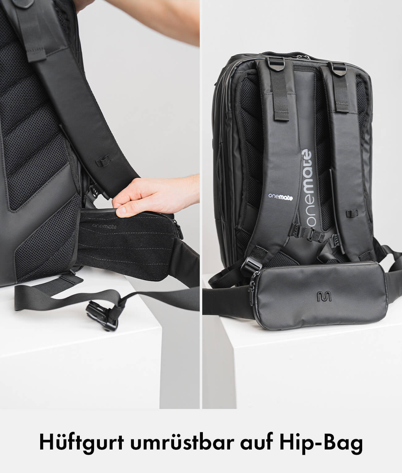 Onemate Travel Backpack Pro / schwarz Ranzen/Rucksäcke/Taschen