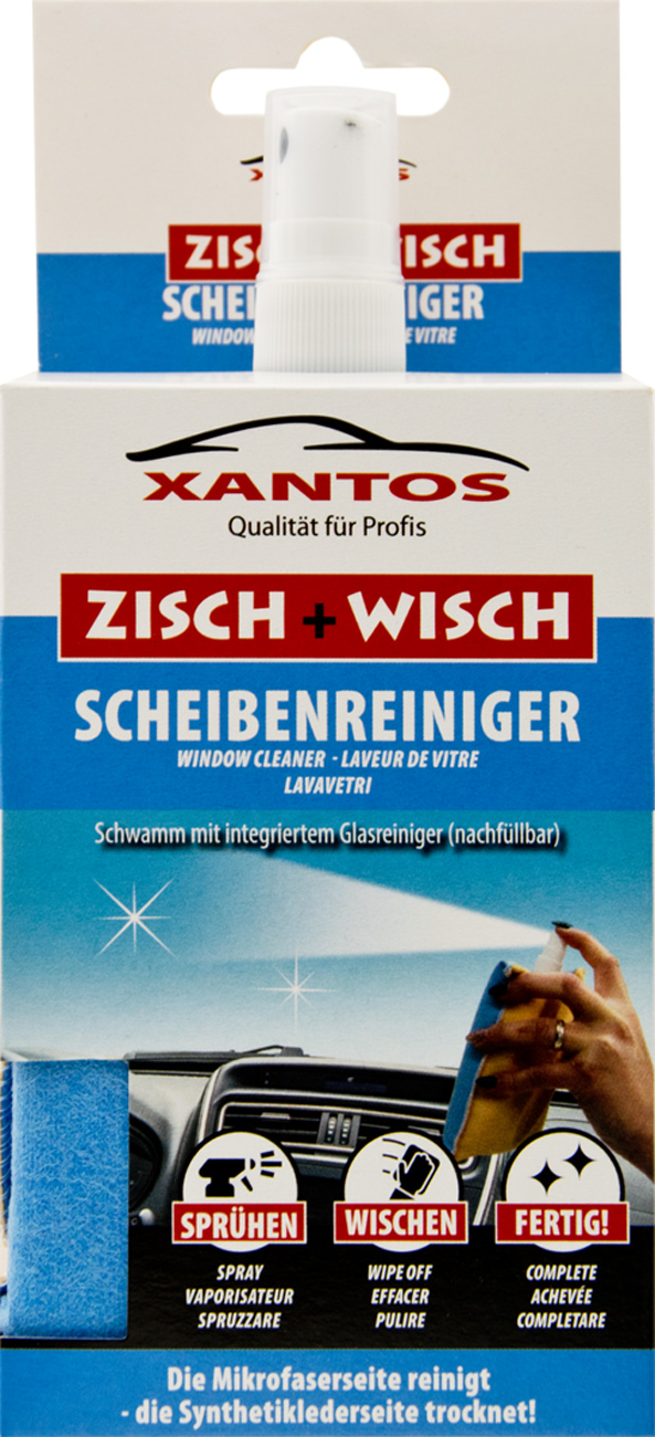 XANTOS Zisch&Wisch - Schwamm m. integr Scheibenreiniger 40ml KFZ Zubehör
