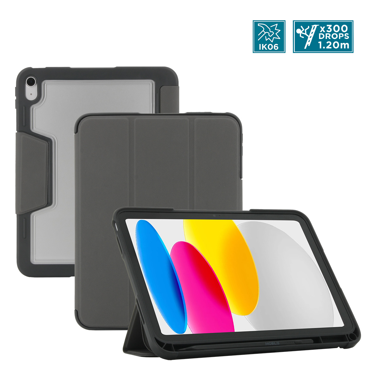 Mobilis Ultra Rugged Case iPad 11 2025 iPad 10.9 Grey