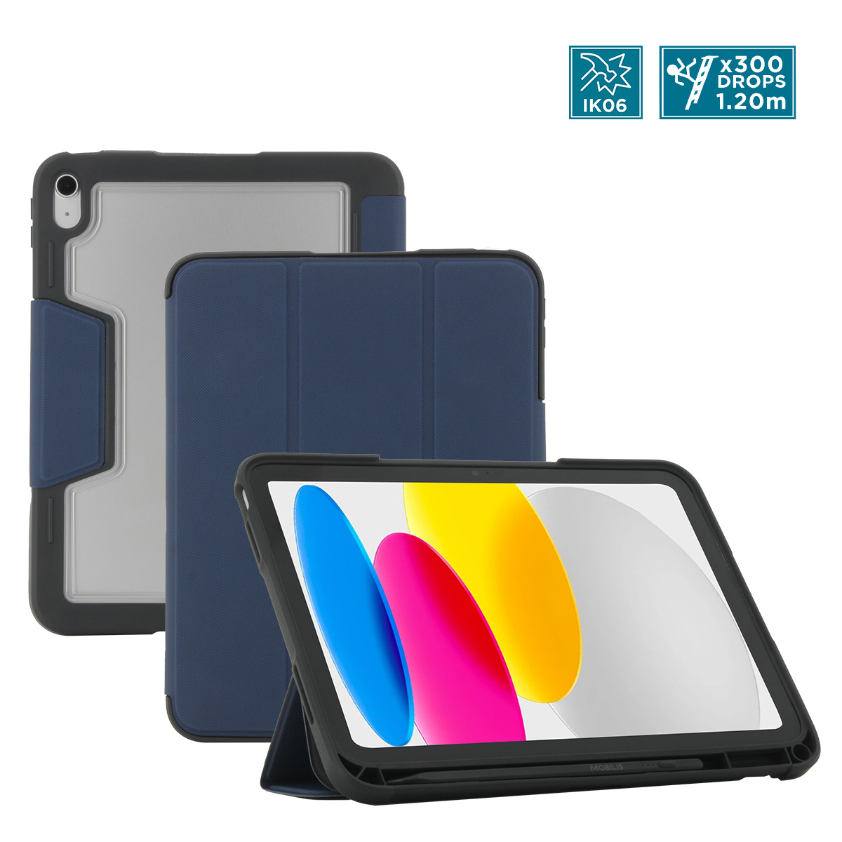 Mobilis Ultra Rugged Case iPad 11 2025 iPad 10.9 Blue