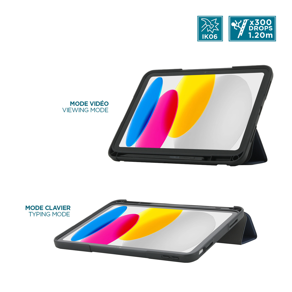 Mobilis Ultra Rugged Case iPad 11 2025 iPad 10.9 Blue Apple Zubehör