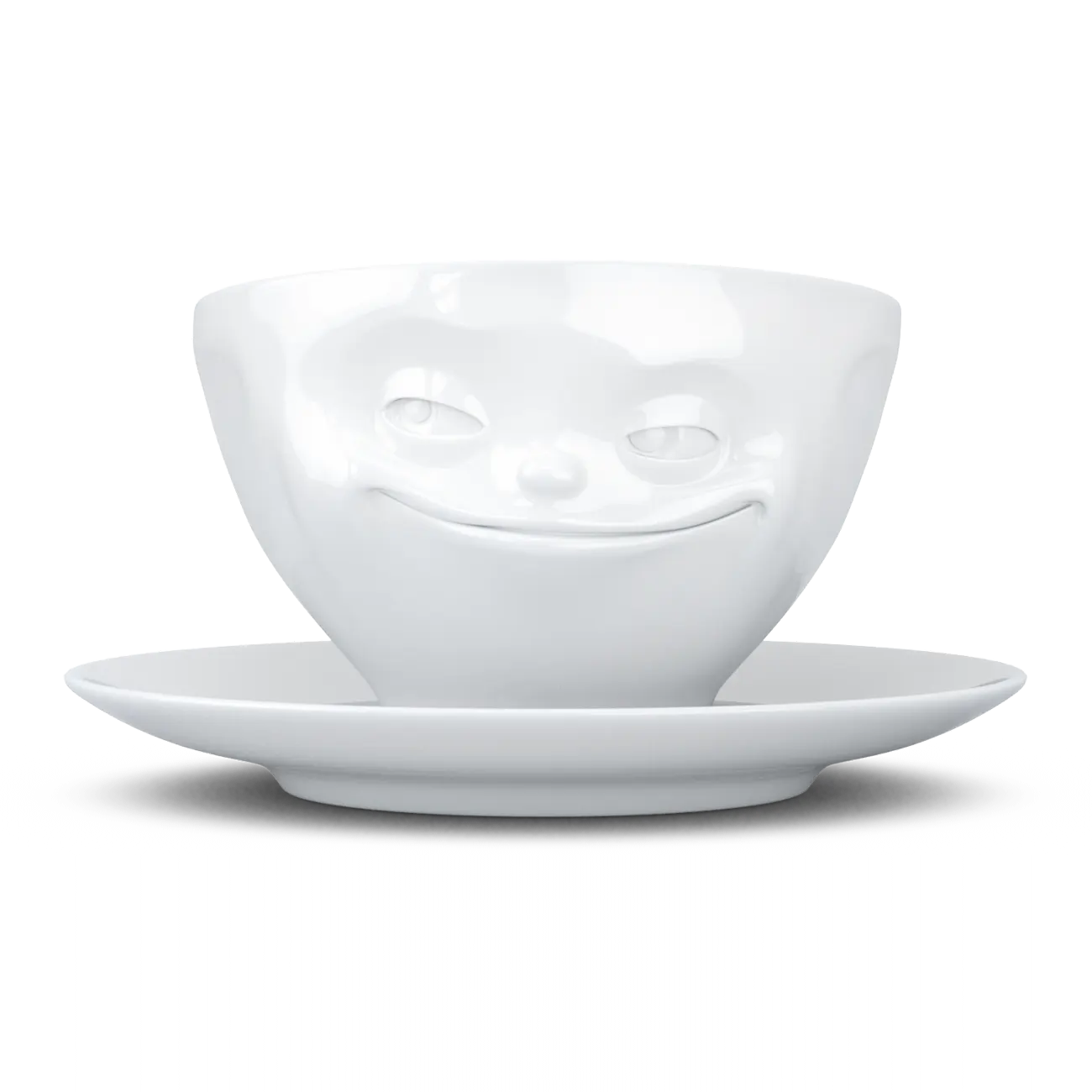 FIFTYEIGHT Kaffeetasse 200ml - Grinsend weiß