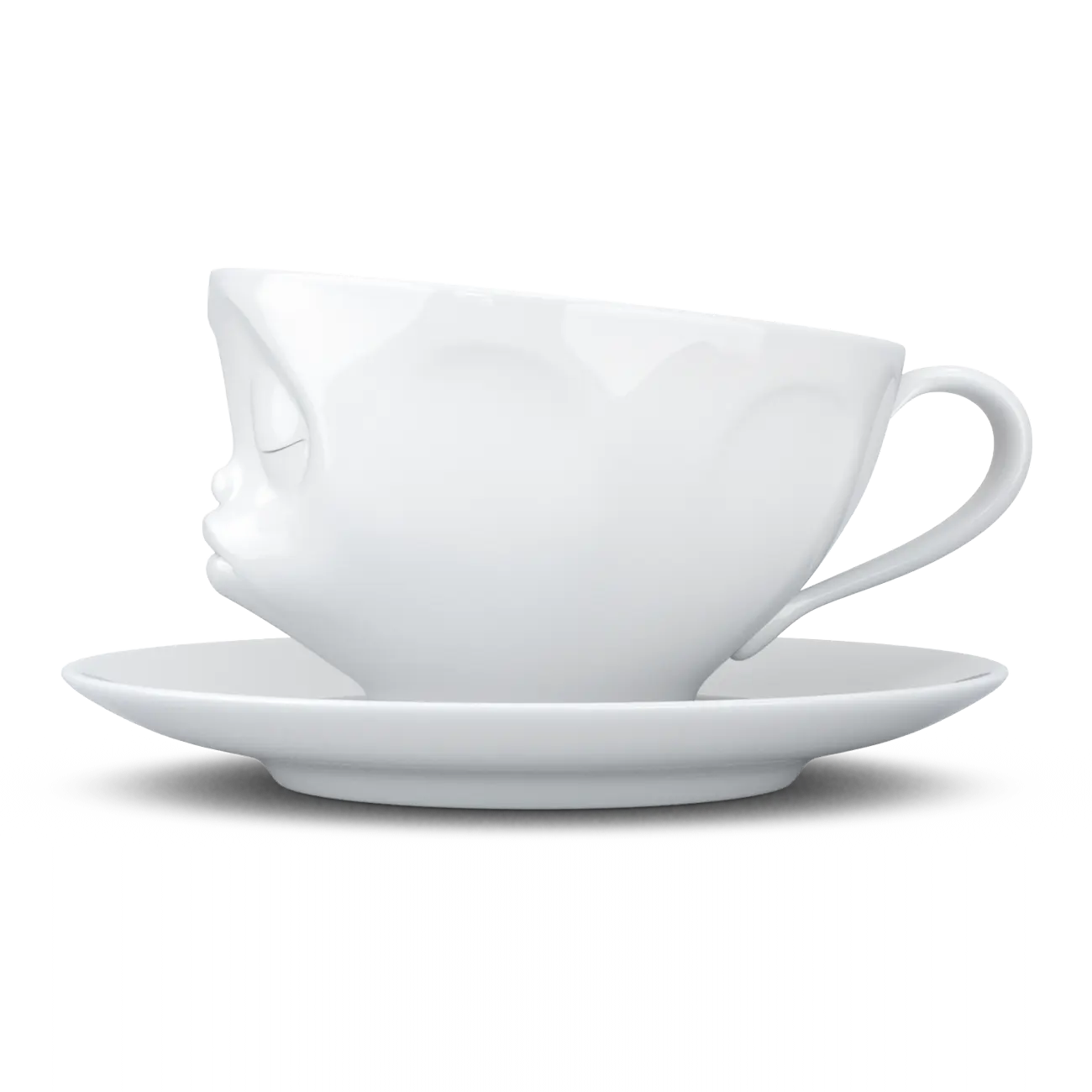 Fiftyeight Products KaffeeTasse - küssend weiß