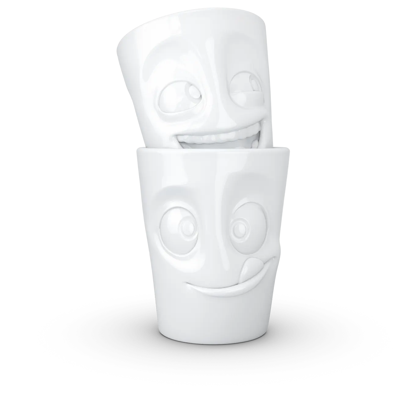 FIFTYEIGHT 350ml Becher - Witzig & Lecker weiß