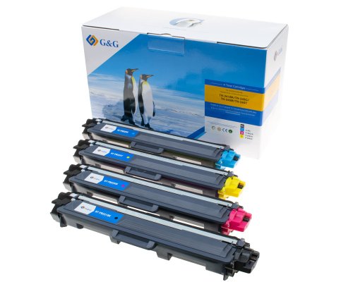 G&G Toner 4er Set für Brother TN241/242/245/246 BK/C/M/Y Toner Brother