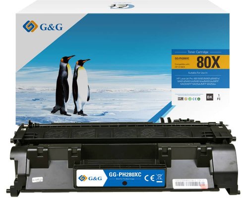 G&G XL-Toner kompatibel mit HP CE505X/ CF280X/ Canon 719H Toner Canon