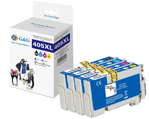 G&G XL-Druckerpatrone 4er Set für Epson 405XL MP BK/C/M/Y Patronen Epson