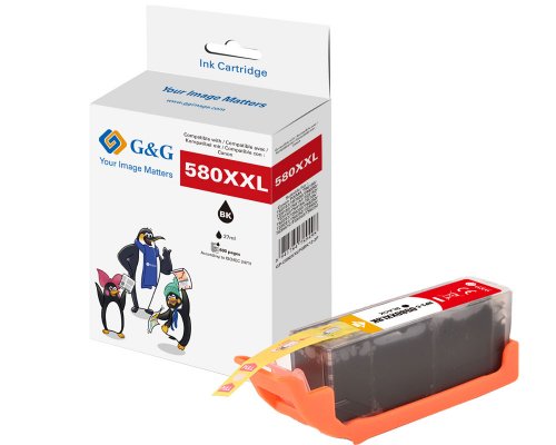 G&G XXL-Druckerpatrone kompatibel mit Canon PGI-580BK XXL Patronen Canon