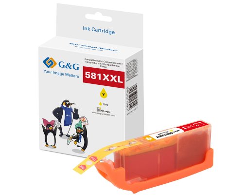 G&G XXL-Druckerpatrone kompatibel mit Canon CLI-581Y XXL Patronen Canon