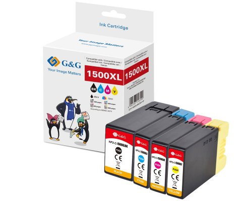 G&G XL-Druckerpatronen 4er Set Canon PGI-1500XL BK/C/M/Y Patronen Canon