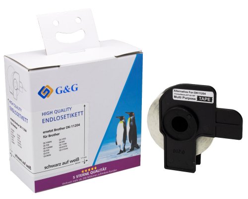G&G 400er-Pack Etiketten kompatibel mit Brother DK-11204 Etiketten