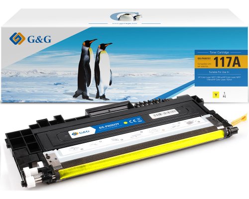 G&G Toner kompatibel mit HP 117A/ W2072A Y Yellow Gelb Toner HP